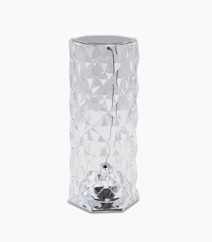 lampa Stolna LED lampa. kristalna. uslikana frontalno